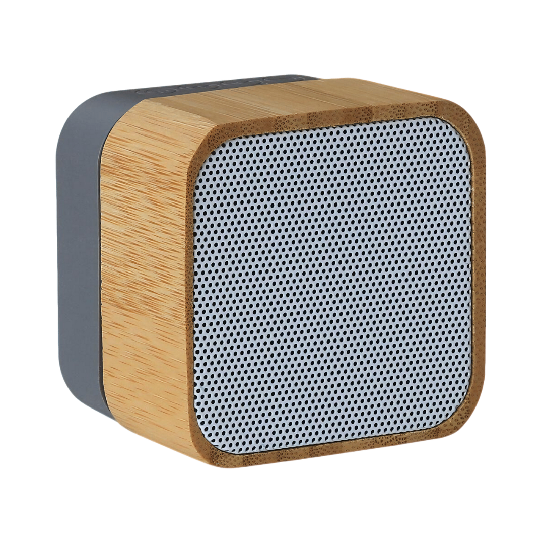 Bocina de madera bluetooth con luz LED