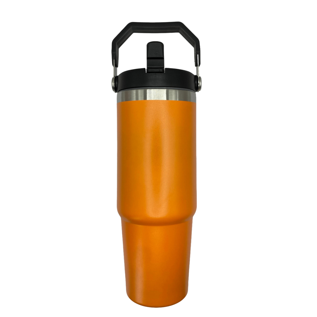 TERMO AGARRADERA Y POPOTE 30 OZ 887 ml